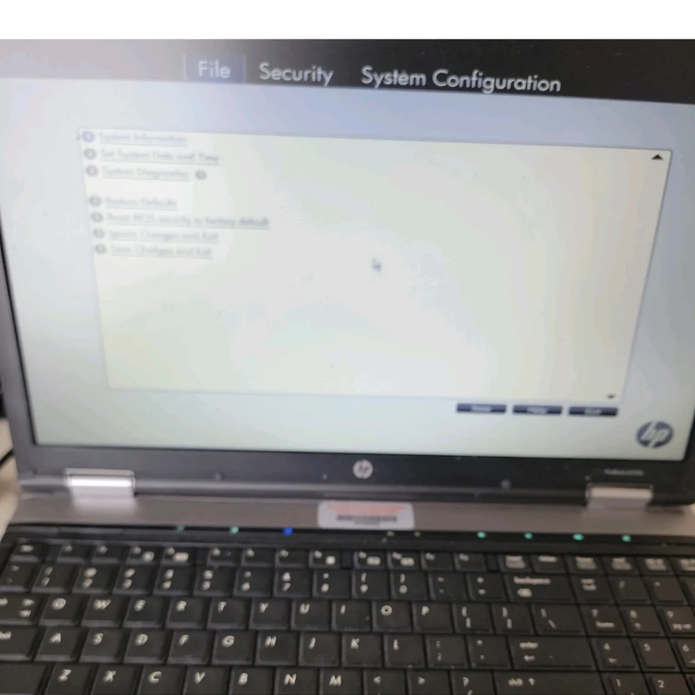 Hp Probook 6555b Laptop Window's 7 Pro. Powers On Hard Drive Wiped And Memory - Picture 8 of 8